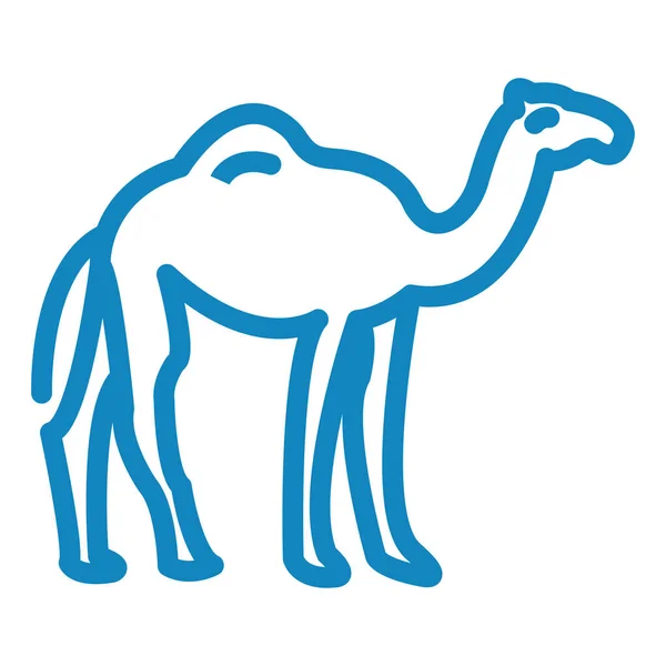 Icono Camello Estilo Moda Fondo Aislado — Vector de stock
