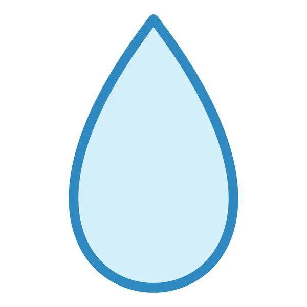 H2O Icon Simple Illustration Blue Liquid Vector Icons Web — Stock Vector