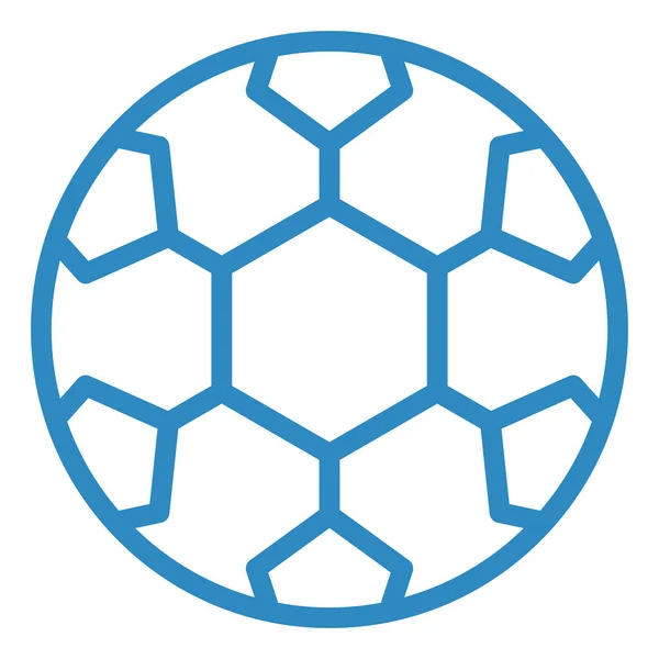 Футбол Веб Іконка Проста Ілюстрація — стоковий вектор