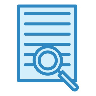 Dosya Arama. Web simgesi basit illüstrasyon 