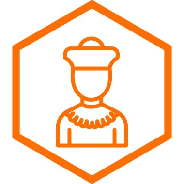 turuncu vektör simgesi modern resimleme