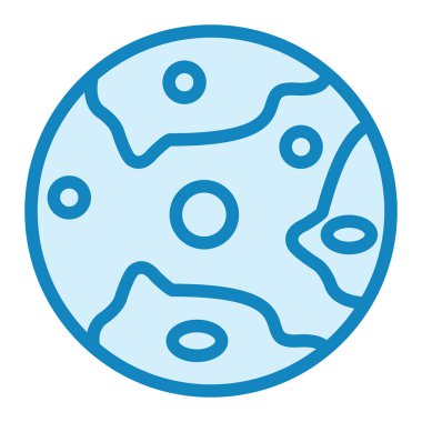 Mars. Web simgesi vektör illüstrasyonu 