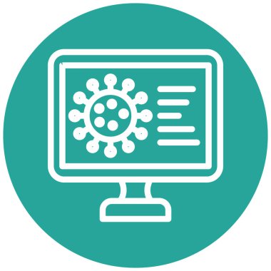 Virüs. Web simgesi basit tasarım