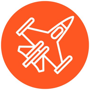 Uçak. Web simgesi basit illüstrasyon