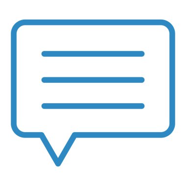 Sohbet mesajı vektör illüstrasyonu