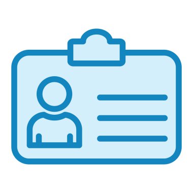 ID kart simgesi vektör illüstrasyonu