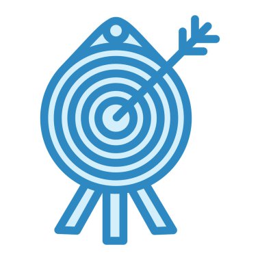 Hedef. Web simgesi basit illüstrasyon