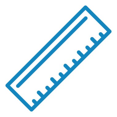 Cetvel simgesi. Web tasarımı