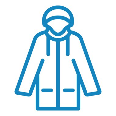 Ceket. Web simgesi basit illüstrasyon