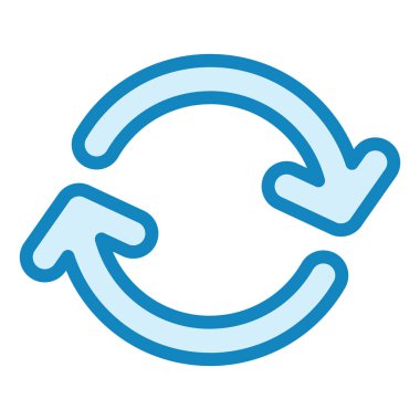 Yenile. Web simgesi basit illüstrasyon