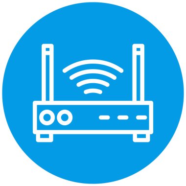 Yönlendirici. Web simgesi basit illüstrasyon