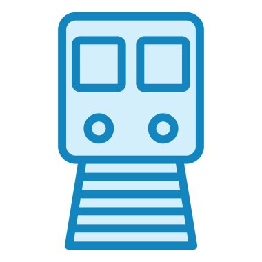 Metro mu? Web simgesi basit illüstrasyon 