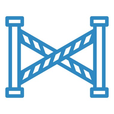 bariyer vektör simgesi düzenlenebilir