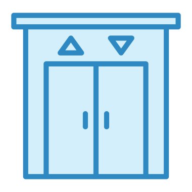 asansör modern ikon vektör illüstrasyonu 