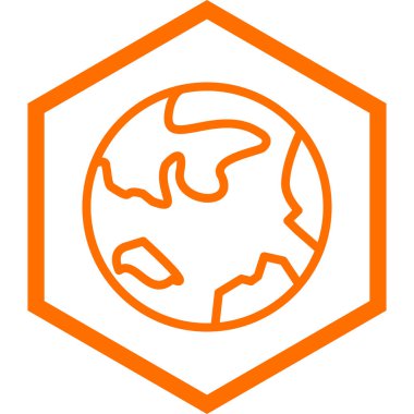 Dünya Küresi. Web simgesi