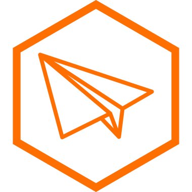 Uçak. Web simgesi basit illüstrasyon