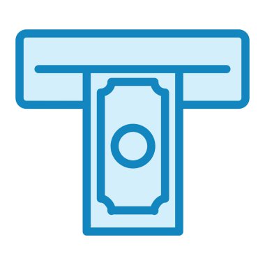 Nakit çekilmesi. Web simgesi basit illüstrasyon