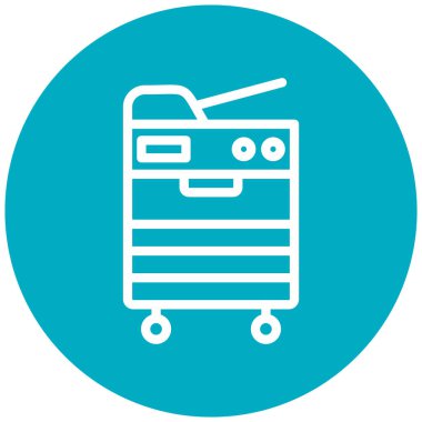 kopyalama makinesi modern simge vektör çizimi