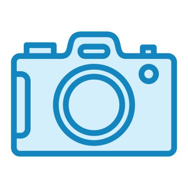 dijital kamera simgesi vektör illüstrasyonu