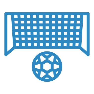 Futbol. Web simgesi basit illüstrasyon