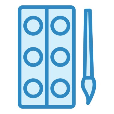 Su Rengi modern simge vektör illüstrasyonu 