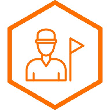 İnsan simgesinin vektör illüstrasyonu