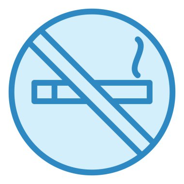 Dumansız modern simge vektör çizimi 