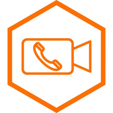 Cep telefonu simgesi, vektör illüstrasyonu