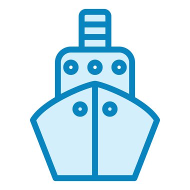 Gemi. Web simgesi basit illüstrasyon