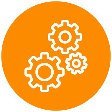 Teçhizat Web simgesi basit illüstrasyon