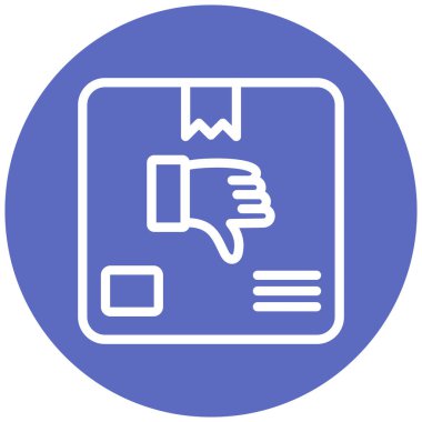 Teslimat. Web simgesi basit illüstrasyon