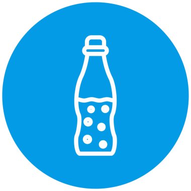 Şişe simgesinin vektör illüstrasyonu