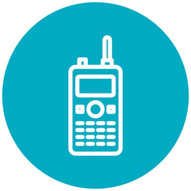 Cep telefonu simgesi, vektör illüstrasyonu