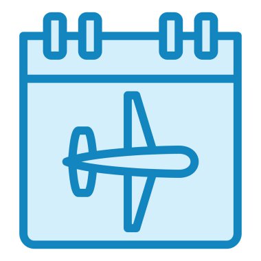 Uçuş Tarihi modern simge vektör çizimi 