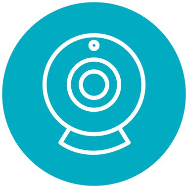 Kamera. Web simgesi basit illüstrasyon