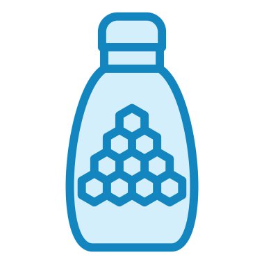 bal şişesi ikon vektörü. Böcek kavanozu işareti. izole edilmiş sınır sembolü çizimi