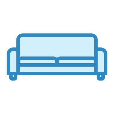 kanepe ikonu vektör illüstrasyonu