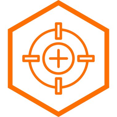 hedef simge vektör illüstrasyonu