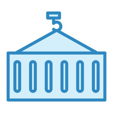 konteyner modern simge vektör illüstrasyonu 