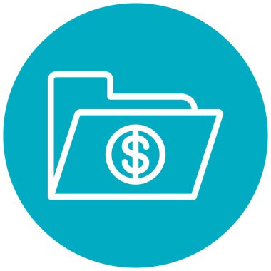 Para için. Web simgesi basit illüstrasyon