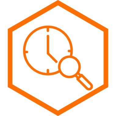 Saat. Web simgesi basit illüstrasyon