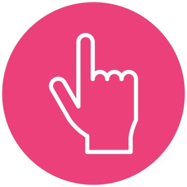 El imleci. Web simgesi basit illüstrasyon