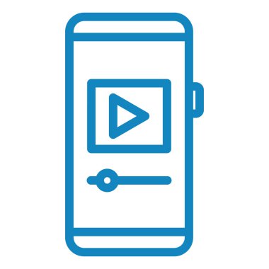 Akıllı telefon. Web simgesi basit illüstrasyon