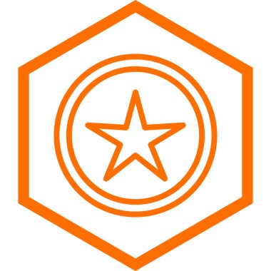 Moda biçimi izole edilmiş arkaplan yıldız simgesi