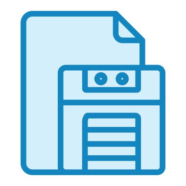 Dosya simgesi vektörünü kaydet. İnce çizgi işareti. izole edilmiş sınır sembolü çizimi