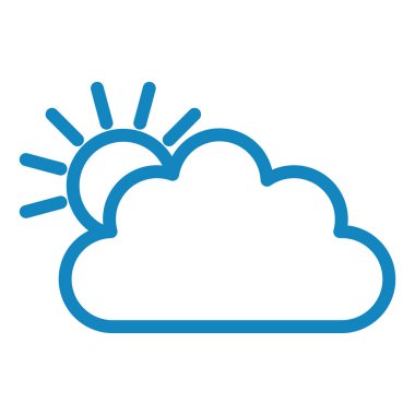 bulut hava illüstrasyon sembol simge vektör