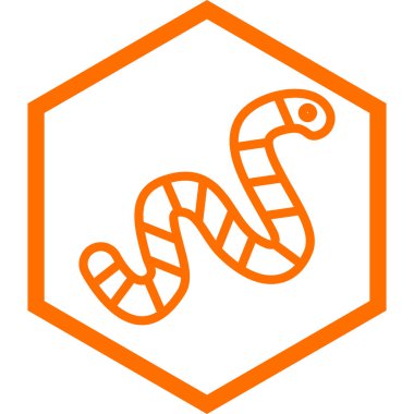 Yılan. Web simgesi basit illüstrasyon