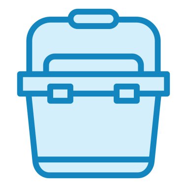 Taşınabilir Buzdolabı modern ikon vektör çizimi 