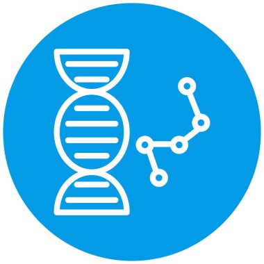 DNA simgesi vektör illüstrasyonu
