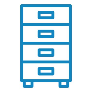 Çekmece simgesi, vektör illüstrasyonu basit tasarım 